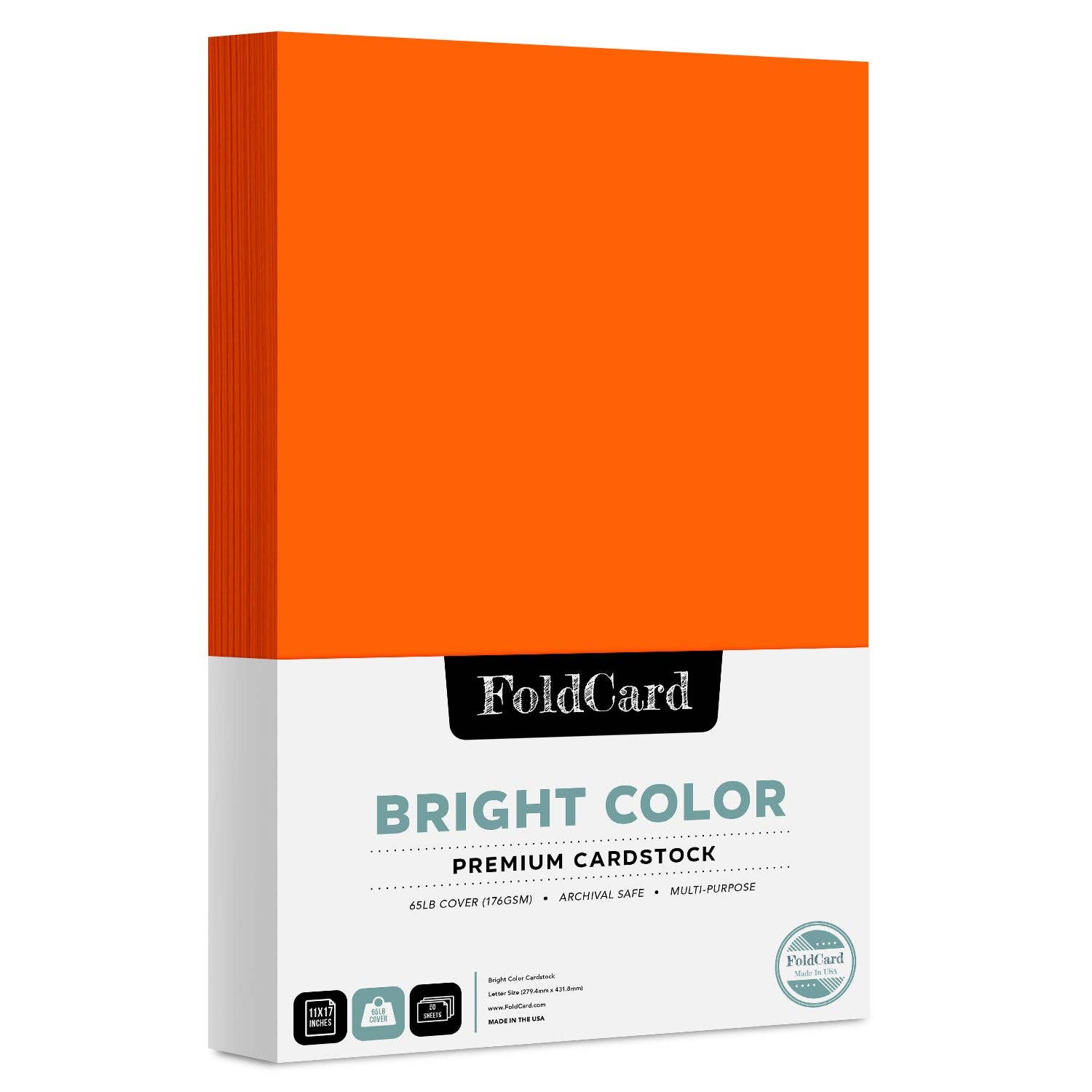 Fine Cardstock - Wholesale Craft Supplies - Premium Quality Bright Color Cardstock: 11 x 17 - 50 Sheets23