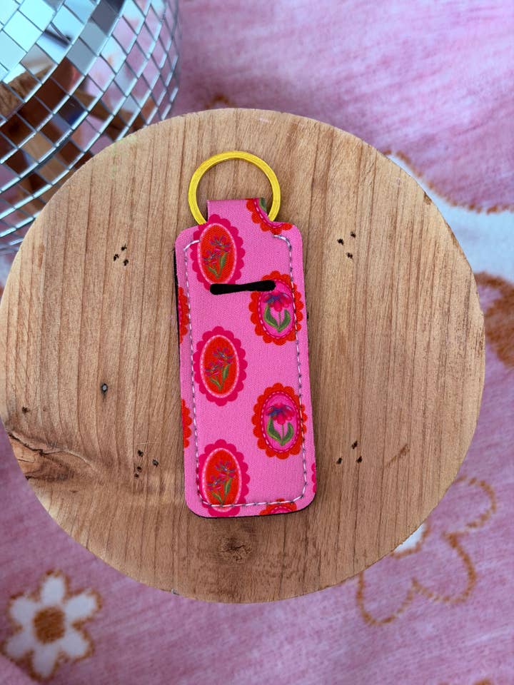 Lip Balm Keychain - Flower Portait for wholesale by It's Tex Jess