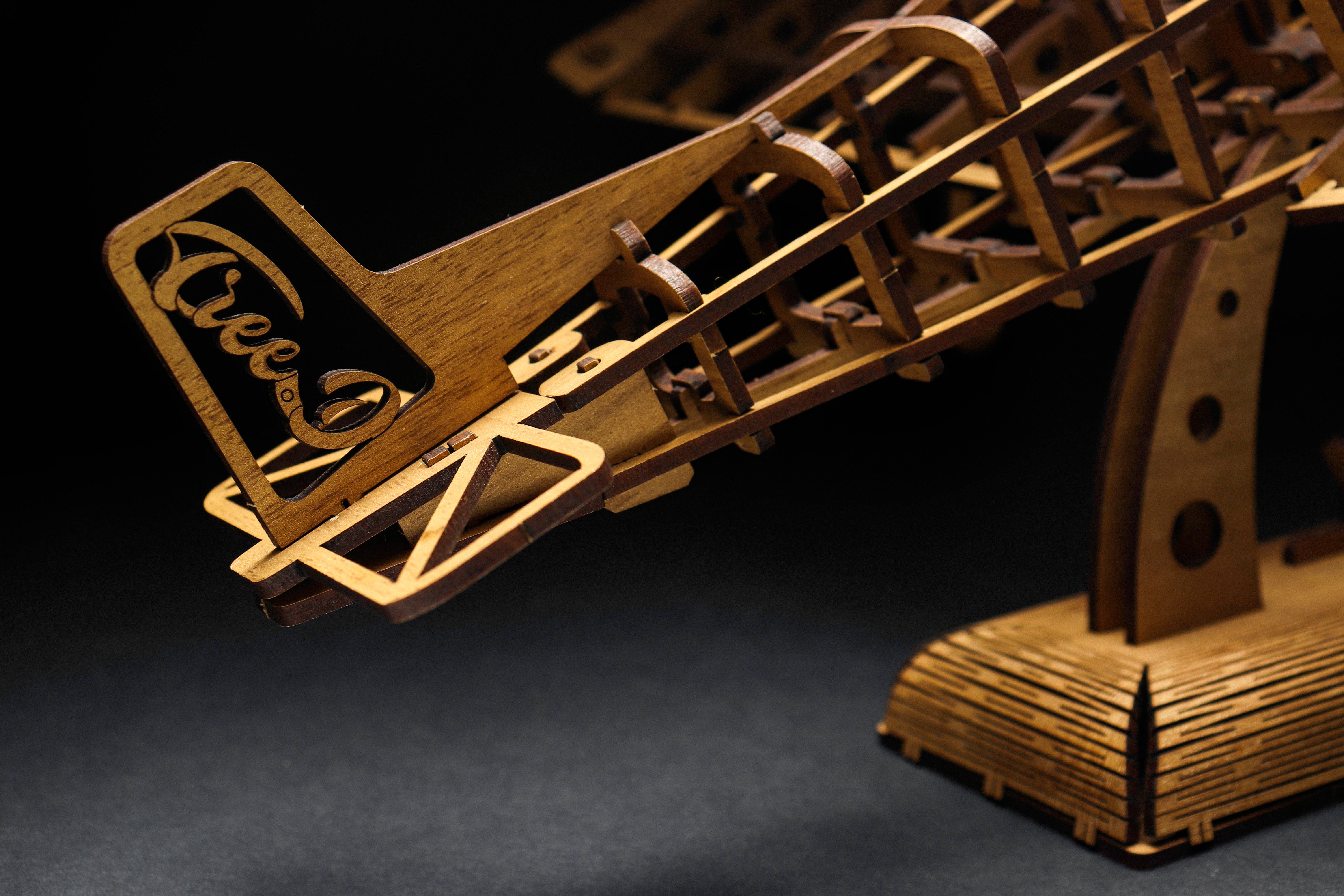 Next Day Shop - Wholesale Puzzle - Adult - Treed-Puzzle Airplane 3D Wooden Puzzle - Airplane Model Kit5