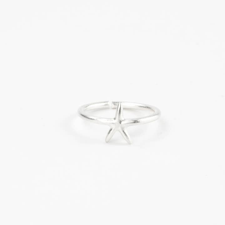 Pineapple Island - Wholesale Band/stacked ring - Siladen Starfish Adjustable Ring2