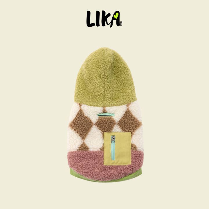 Outdoor Adventure Sherpa Coat Green for wholesale by Likapaws / Heinemann Trading GbR