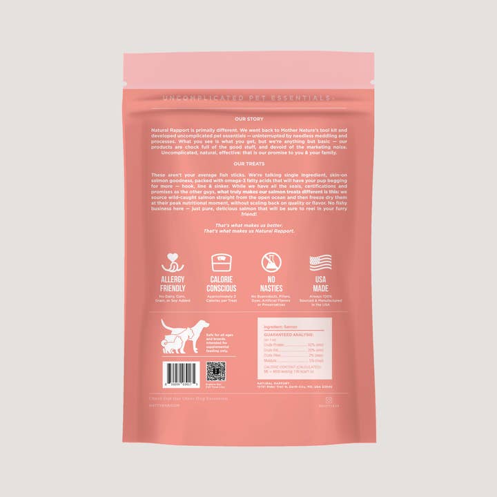 Natural Rapport - Wholesale Pet Treats - Dog - The Only Freeze Dried Salmon Dogs Need