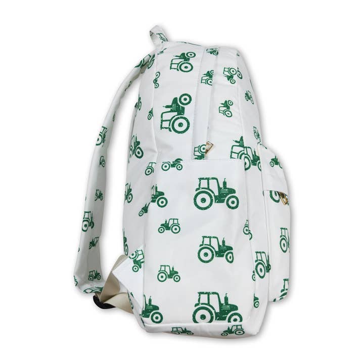 Yawoo Garments - Wholesale Backpack - Kids - Green tractor farm kids boys backpack2