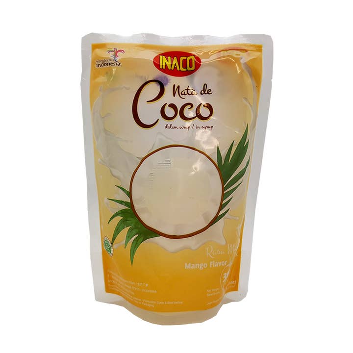 Takari International, Inc. - Wholesale Snack Pack - Kids & Baby - Inaco Nata De Coco- Mango Flavor, 24 Pouches/Case, 12.69oz(360g)0