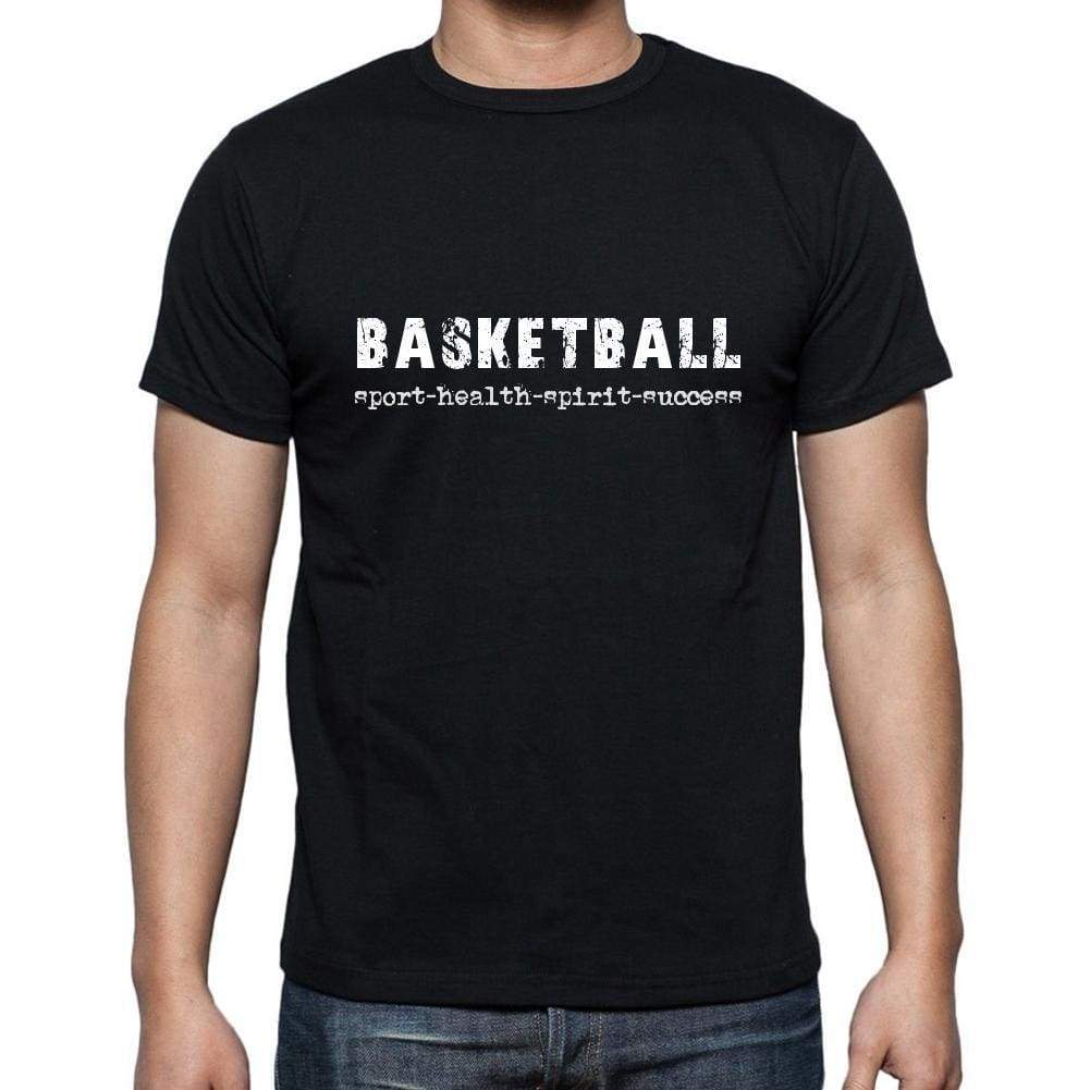 Deep Black basketball sport-health-spirit-success Men's Short Sleeve Round Neck T-shirt 00079 for wholesale on Faire2