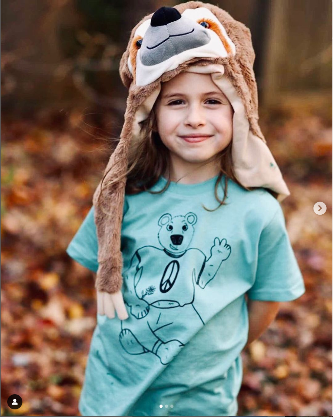 The Sly Violet - Vente T-shirt sérigraphié – enfant - T-shirt Hipster Woodland - Épicéa l'ours3