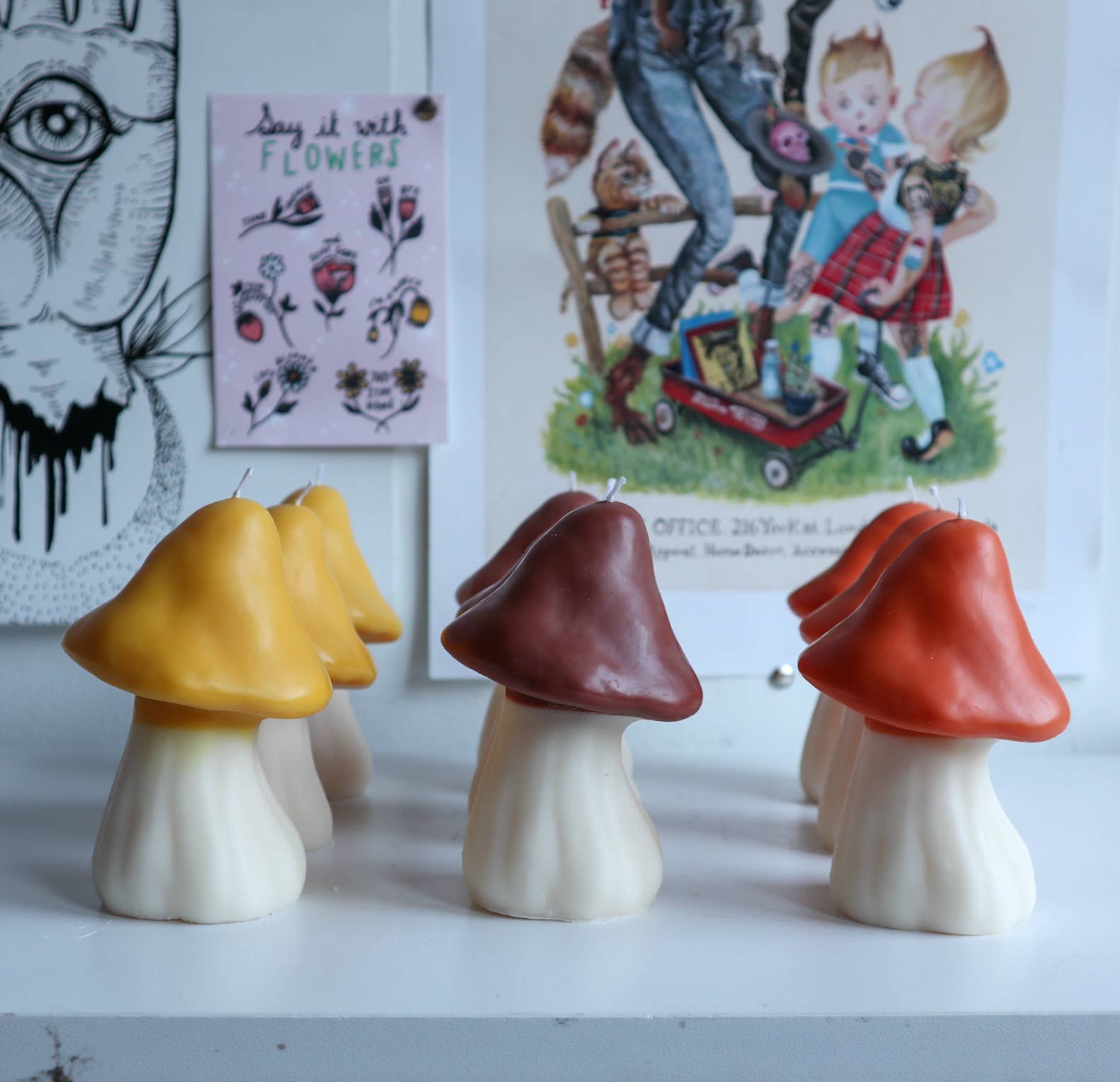 Drop Dead Candles - Wholesale Novelty Candle - Mushroom Candle1