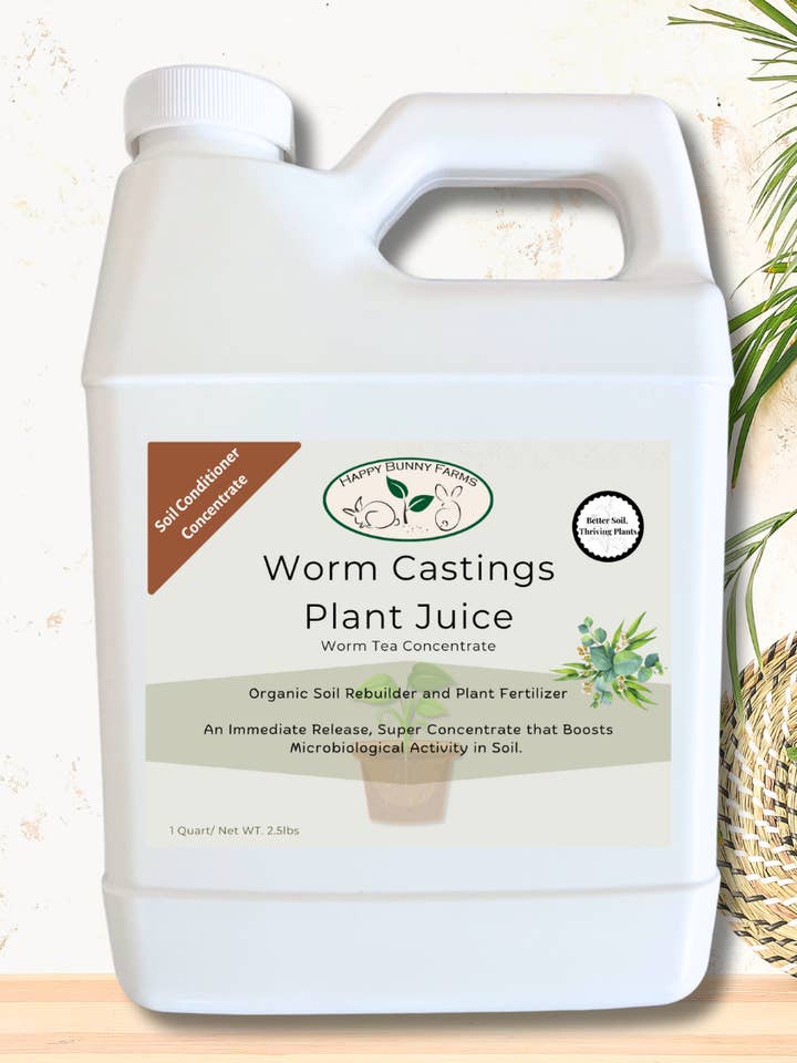 Chá Worm Castings Biológico por atacado de Happy Bunny Farms