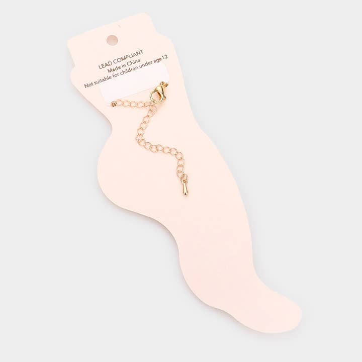 Sensibling Corp. - Wholesale Anklet - Flower Faceted Beaded Anklet1