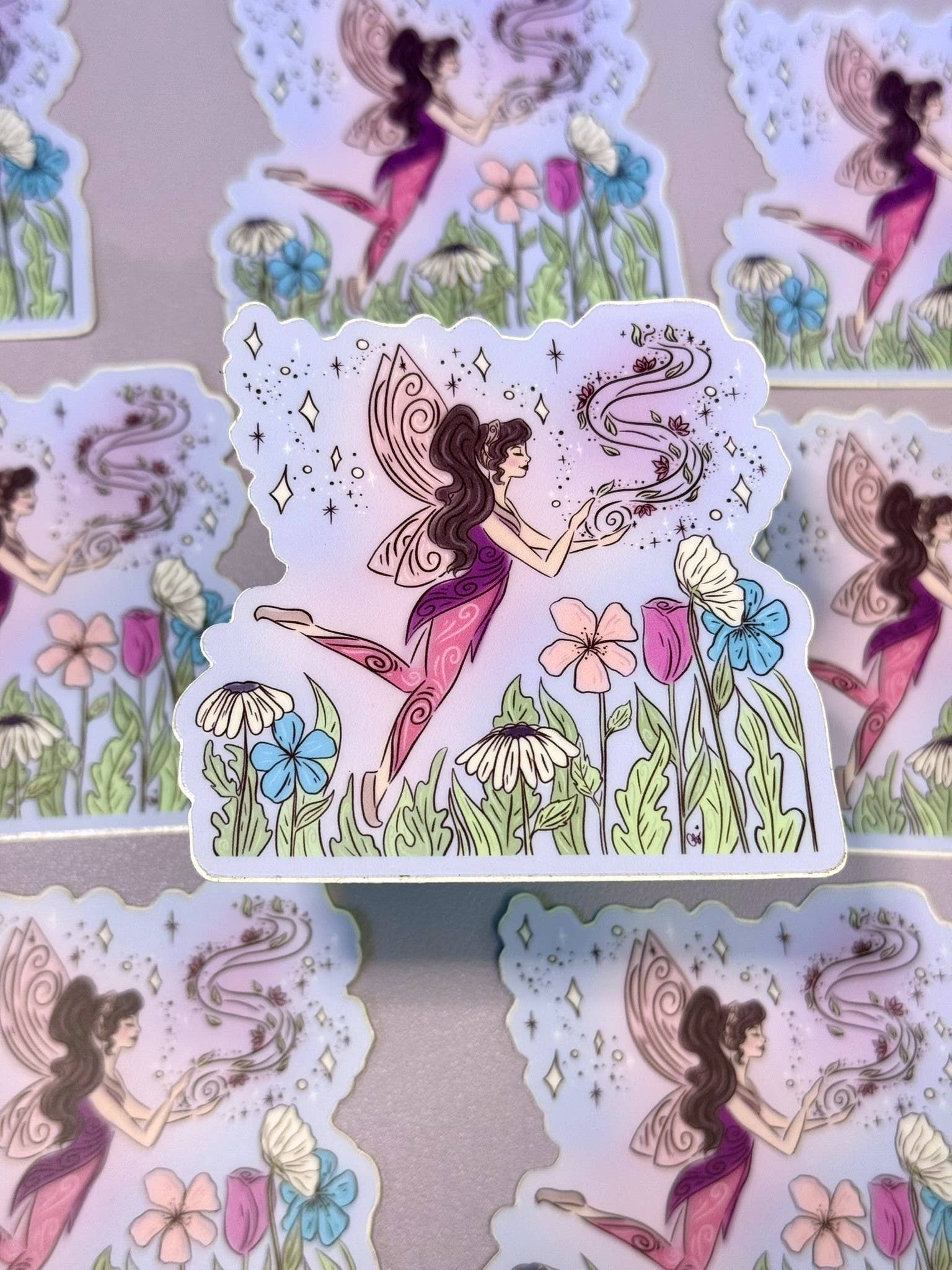 Alicia's Wonderland - Wholesale Sticker - Whispering Wind Fairy Vinyl Sticker | Fairy Sticker3