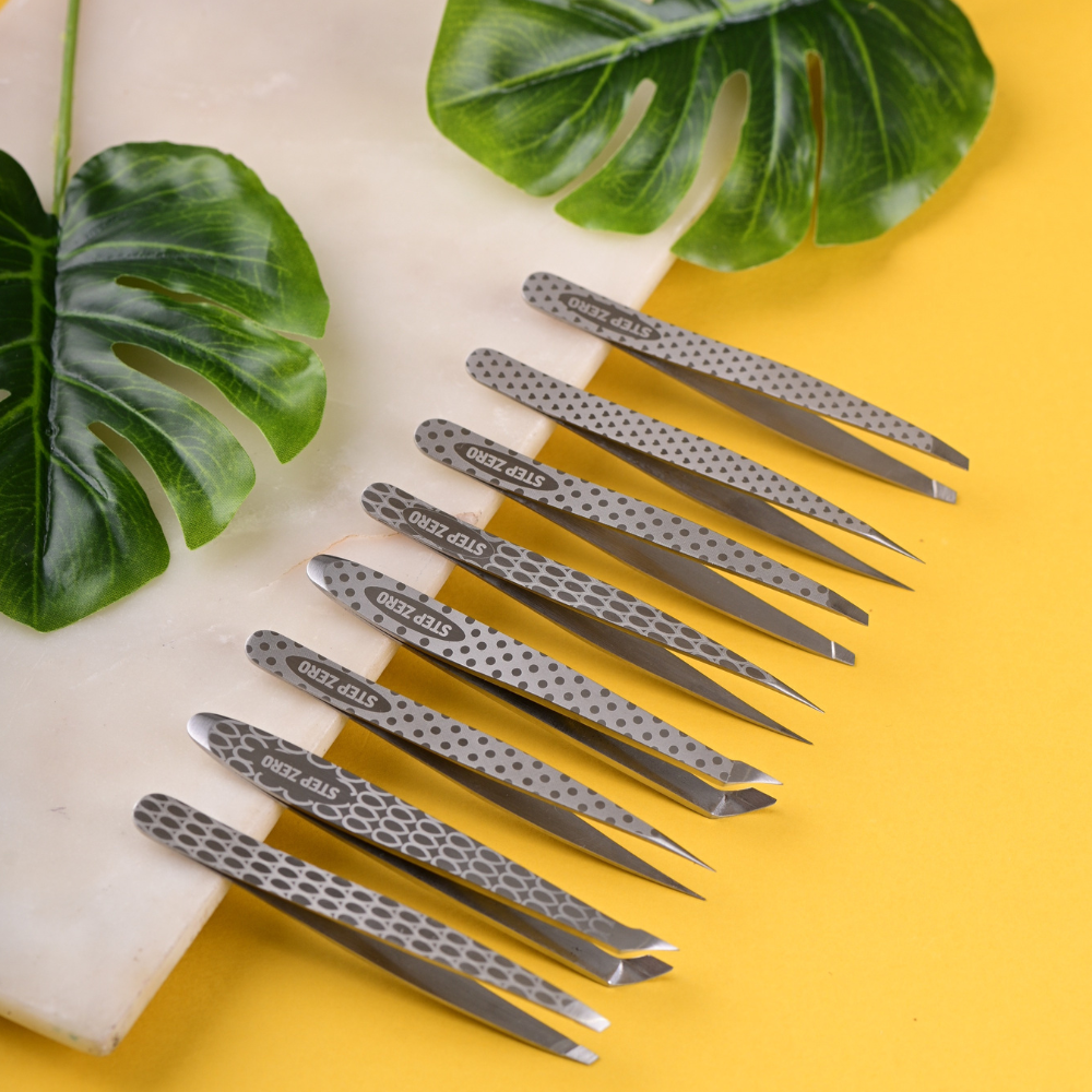 STEP ZERO Skincare – Großhandel Pinzetten – Augenbrauenpinzette - Bad & Körperpflege Schönheit1