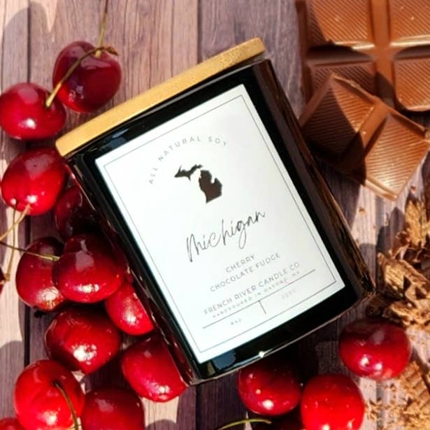 8.5oz. Michigan Soy Candle for wholesale by French River Candle Co.