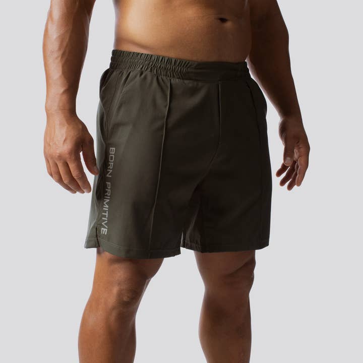 Born Primitive - Wholesale Athletic Shorts - Men's - Training Short (Tactical Green)1