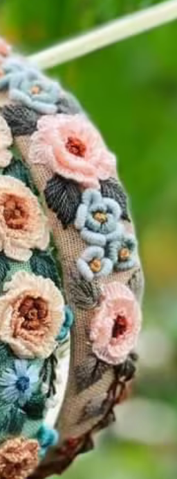 Quince Fables - Venta al por mayor Cinta para el pelo - Mujer - Diadema Bordada con Flores 3D, Colección Claire ✅6