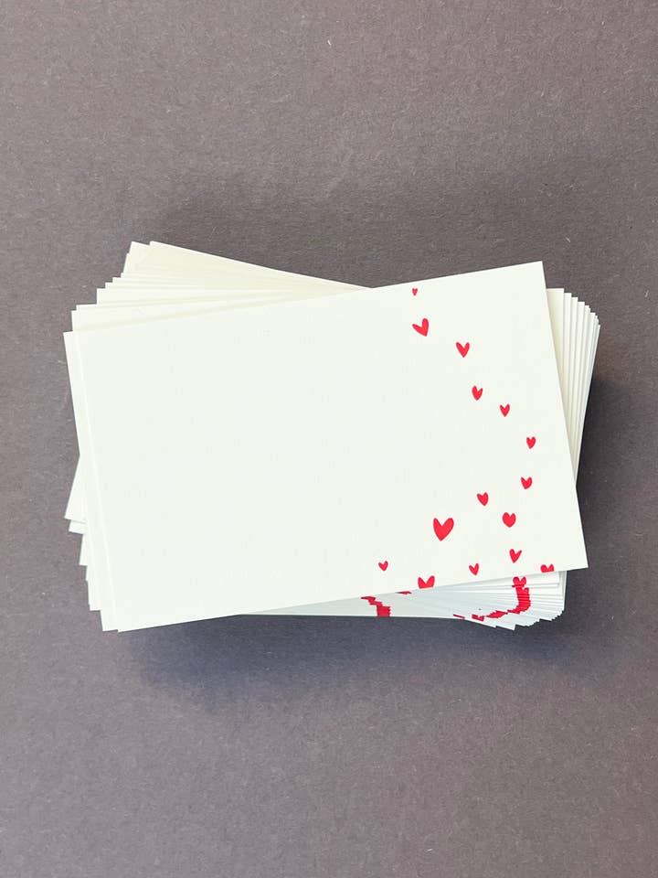 Konfetti Hjärt Presentetikett Floristkort för wholesale av Penguin Ink