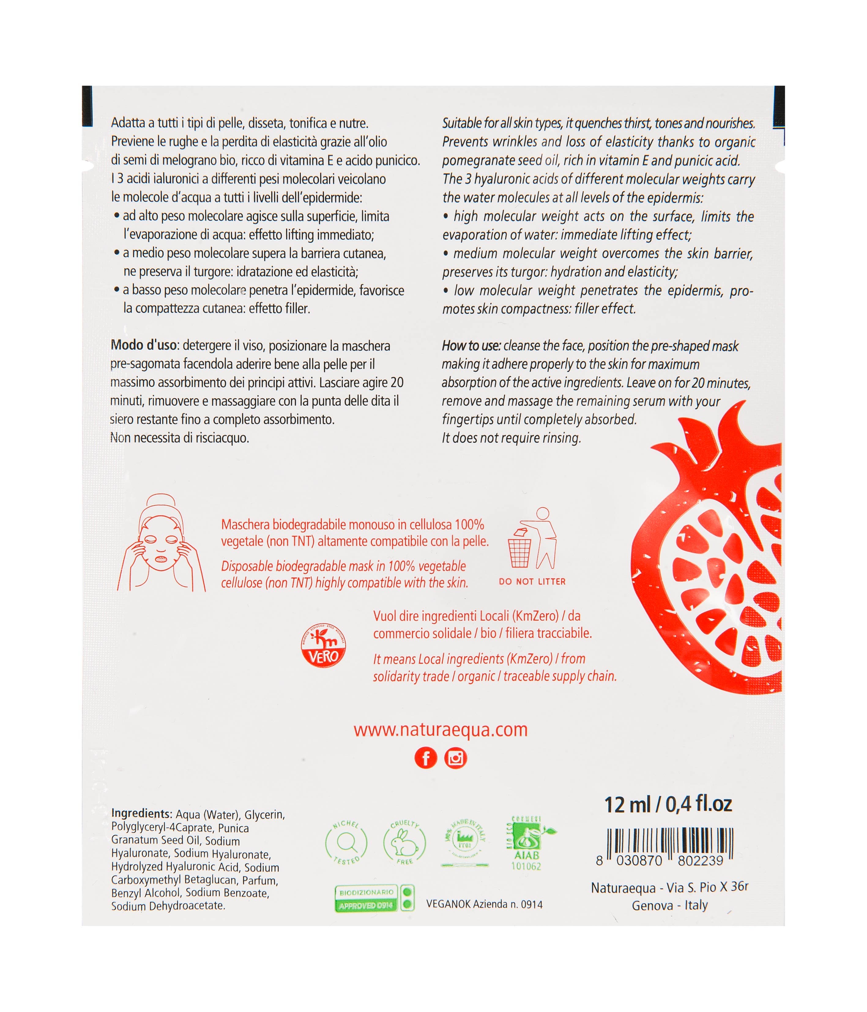 NaturaEqua – Máscara facial por atacado – Expositor de máscaras faciais de bio celulose2