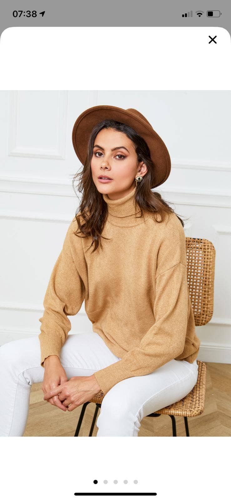 LÉA & LUC – wholesale Knitted jumper – Women′s – Turtleneck sweater with pockets REF. 003010