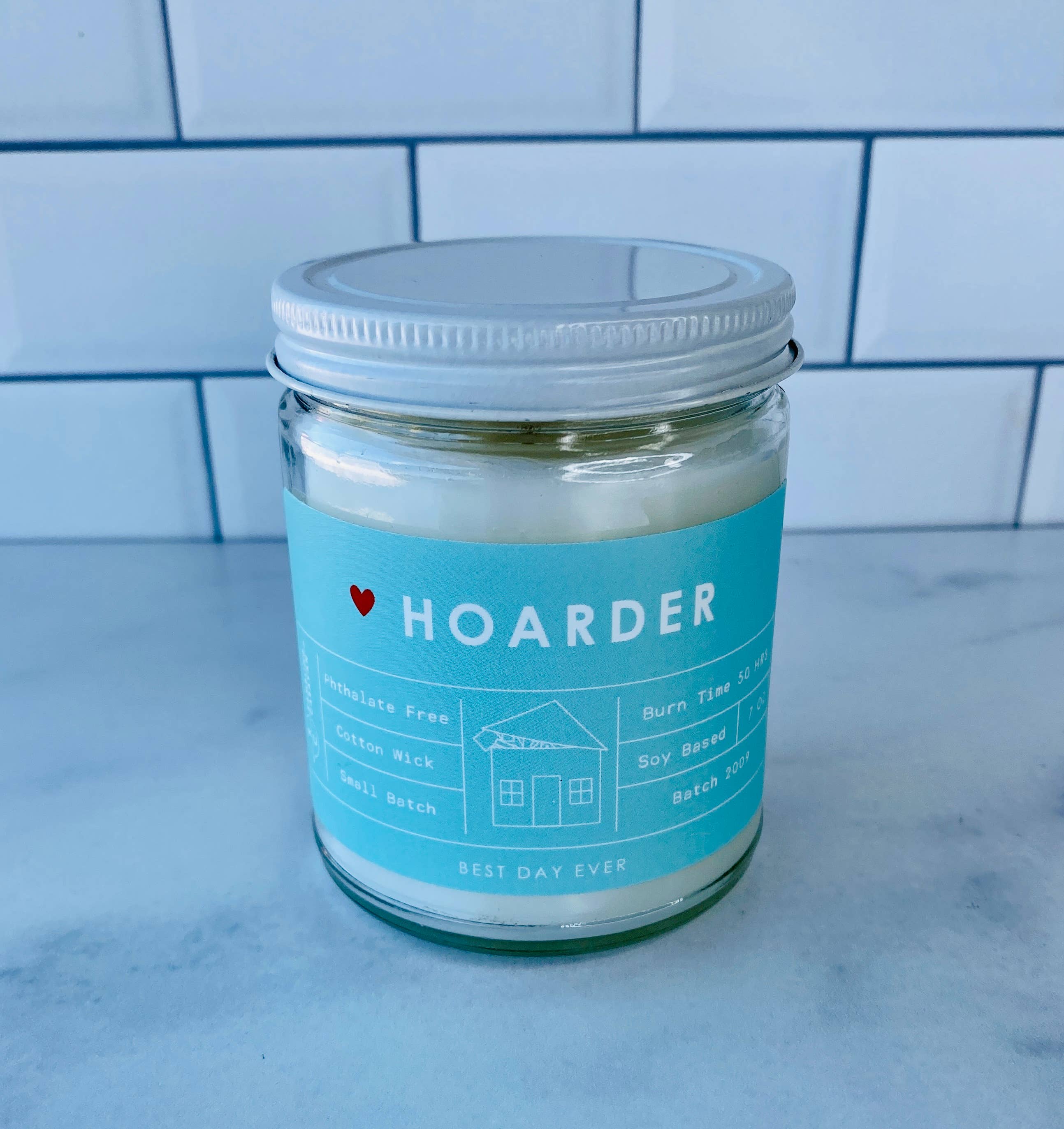 Coastal Blue Hoarder Candle for wholesale on Faire0