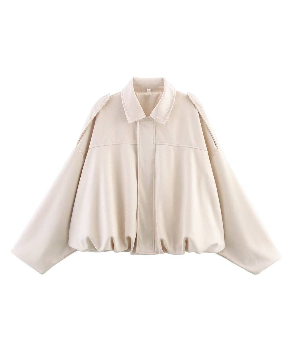 Aria Romance - Wholesale Jacket - Women's - Suede Texture Lapel Jacket0