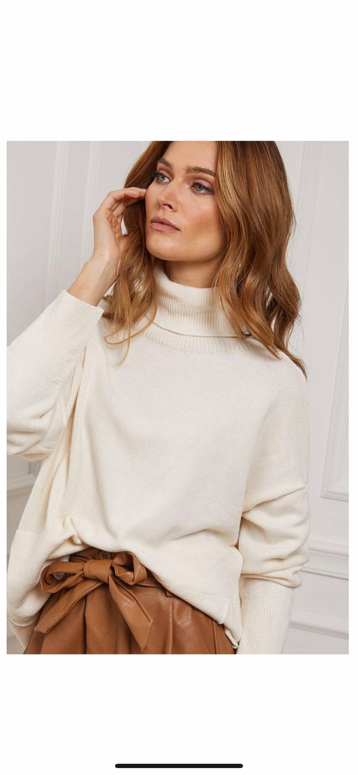 LÉA & LUC – wholesale Knitted jumper – Women′s – Turtleneck sweater with pockets REF. 003040