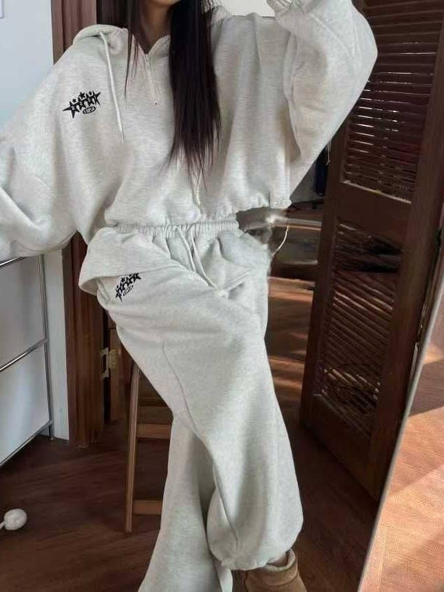 Little Light - Wholesale Lounge Set - Women's - Cozy Layer Ruffle Hoodie Set1