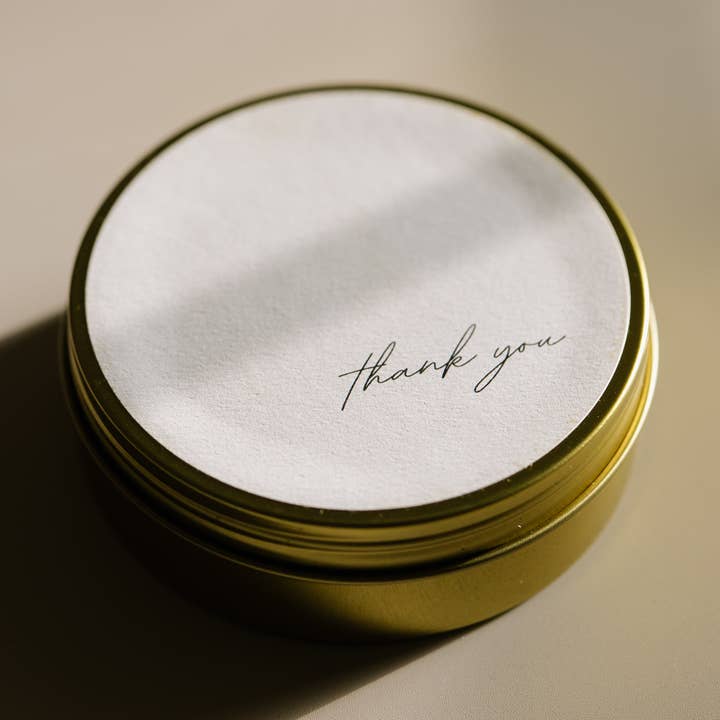 Pacific Candle Company - Wholesale Travel Candles - "Thank You" Travel Candle