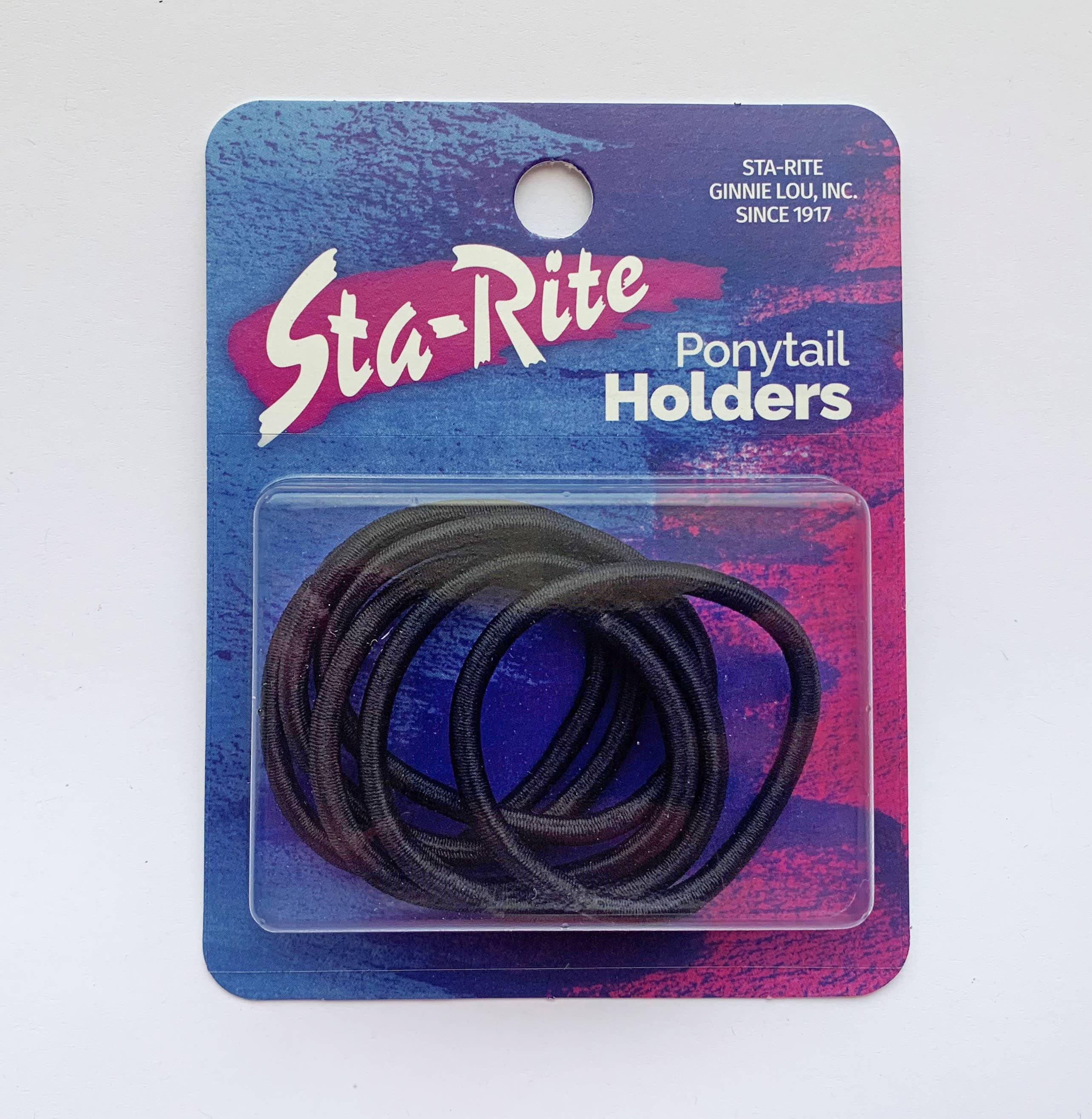 Sta-Rite Ginnie Lou - Wholesale Hair Tie - Large Ponytail Holders - 6 ct