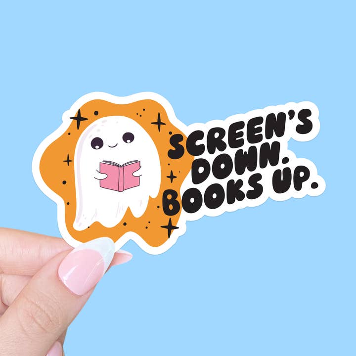 Halloween sticker, Sticker for readers, Kindle sticker for wholesale by Radical Buttons