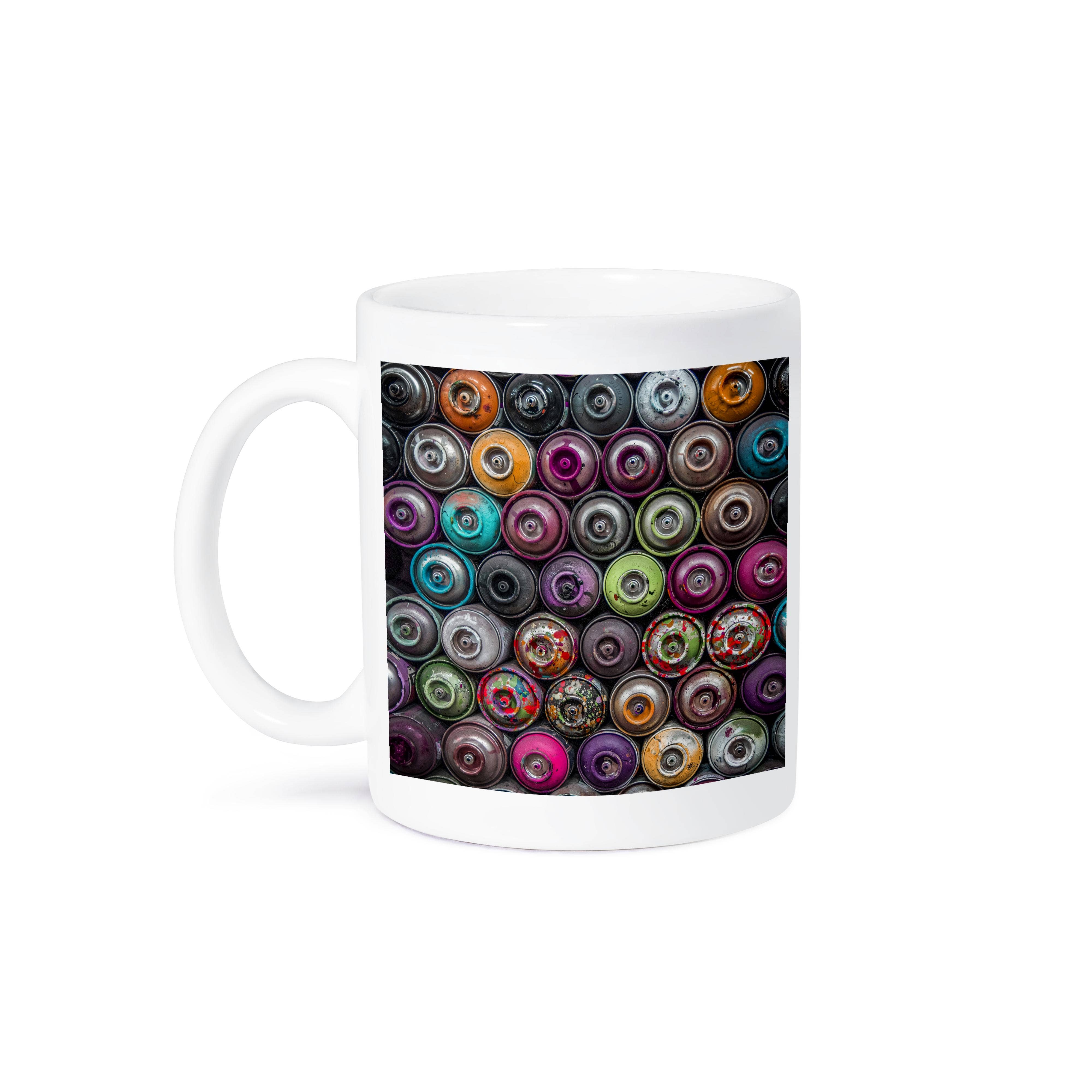 3dRose - Wholesale Coffee Mug - 3dRose, Collection Of Spray Paint Cans, Mug8