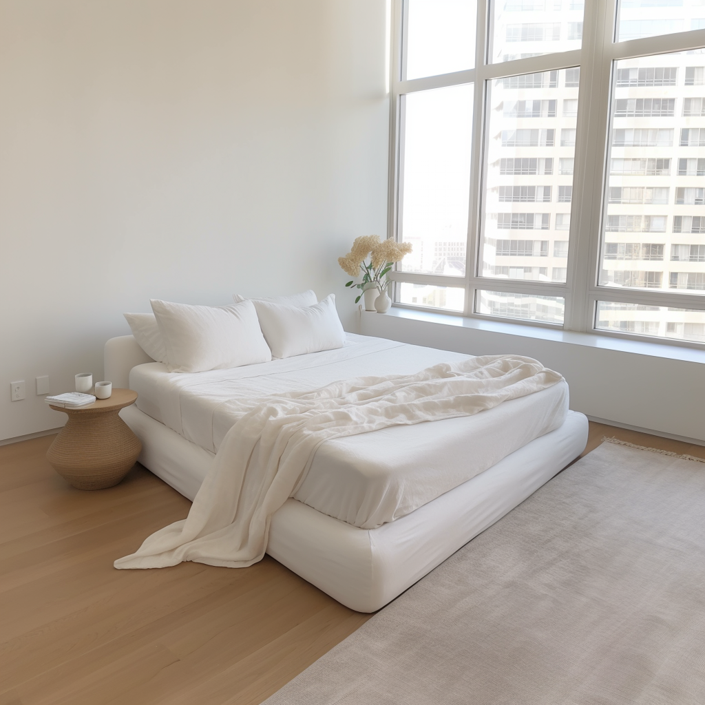 Q VITA - Wholesale Sheet Set - 100% French Linen Sheet Set (4 pcs) -- Multi Colors6