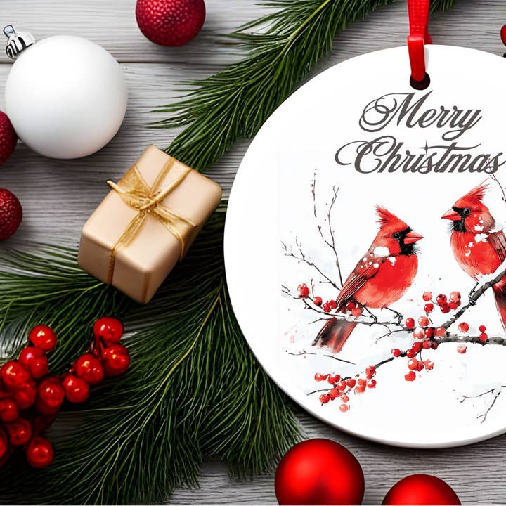 Ceramic Christmas Tree Ornament for wholesale by Stencil Art Canada