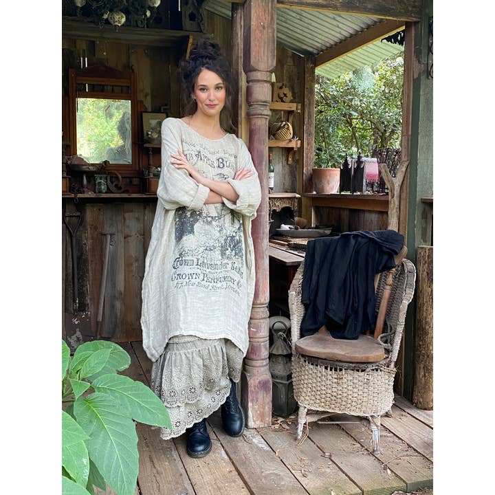Miss Rose Sister Violet - Wholesale Dress - Women's - WOMEN'S - Secret Garden Linen Gauze dress.