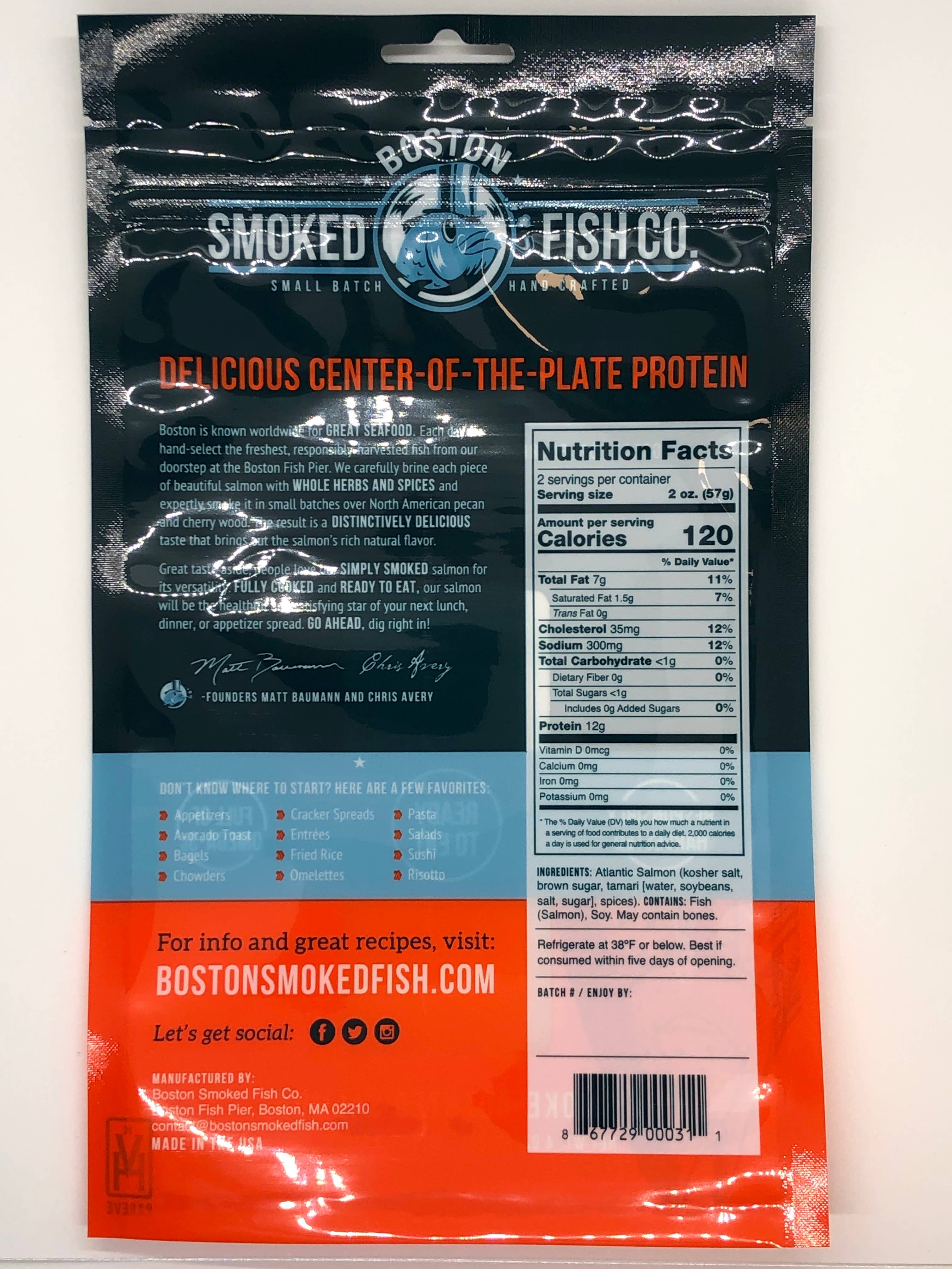 Boston Smoked Fish - Wholesale Fish/Seafood - Simply Smoked Salmon2