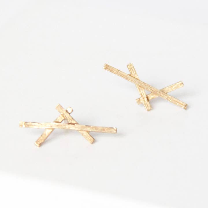 Lea S Gold Earrings for wholesale by Lepa punca