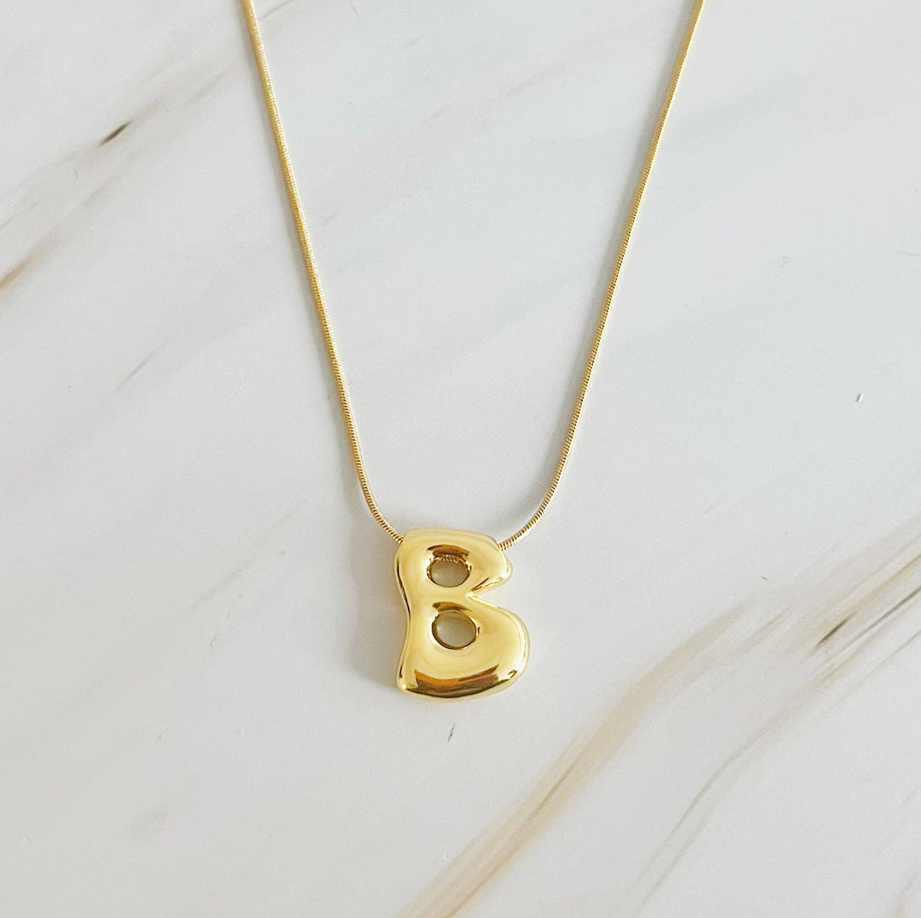 Ellison+Young - Wholesale Pendant/Charm Necklace - Balloon Letter Initial Necklace1