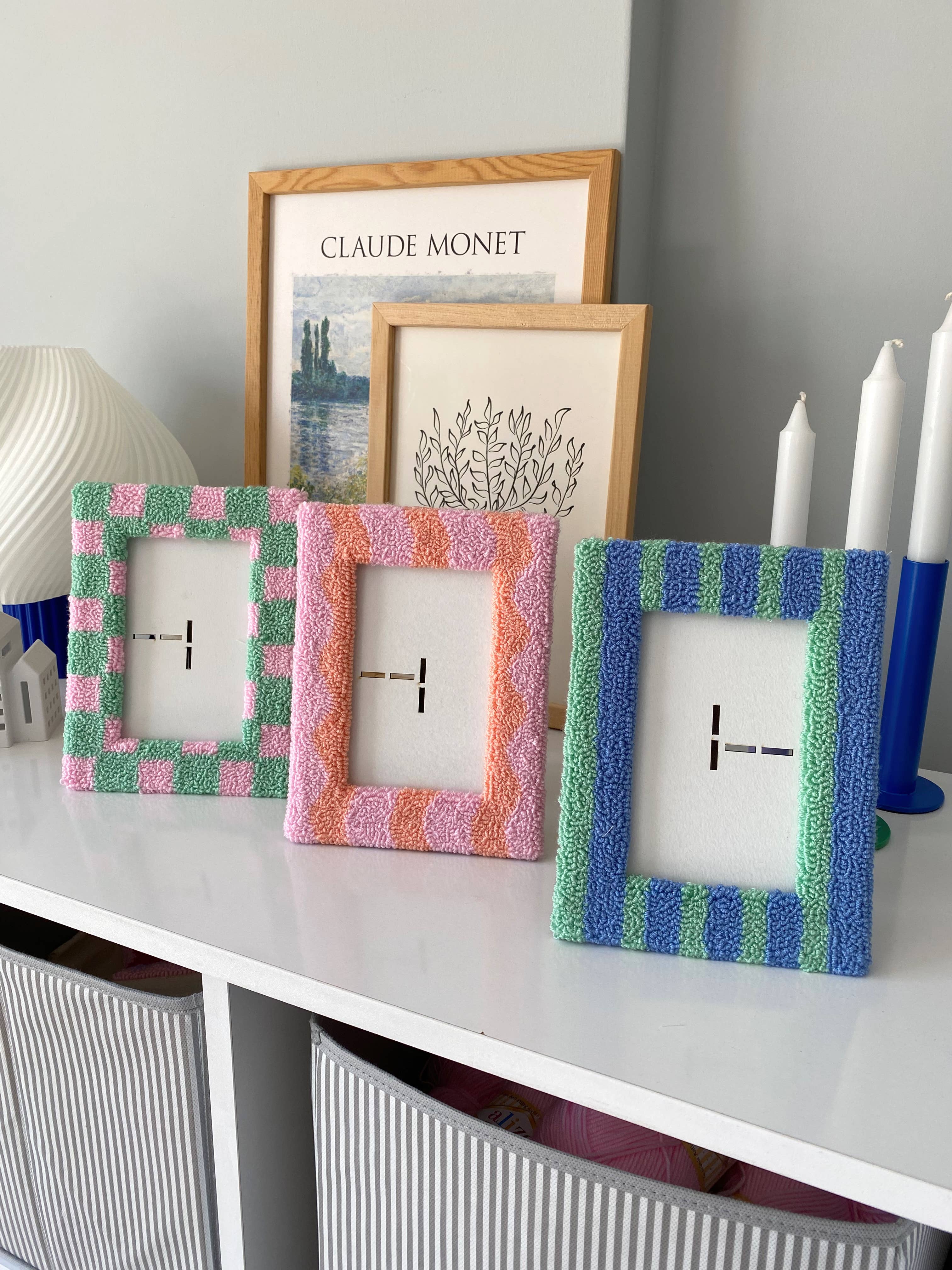 Mudita Rug Studio – Engroshandel Billedramme – Punch Needle Billedrammer – 3 Håndlavede Farverige Designs5