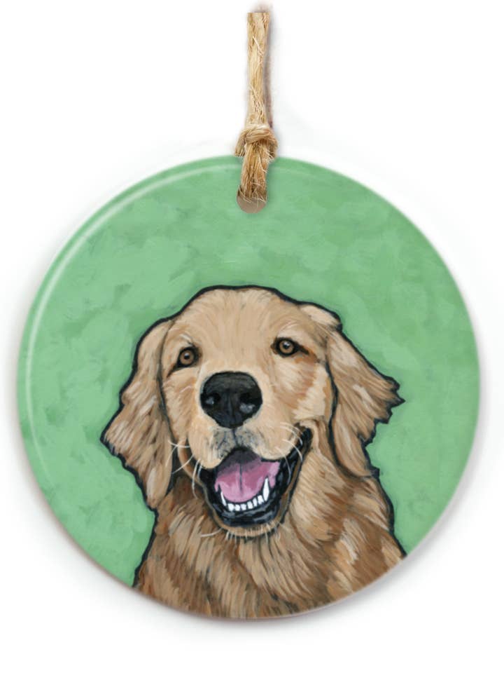 Golden Retriever Dog Ornament for wholesale by The Cheery Pet
