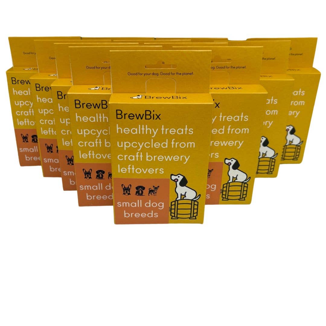 BrewBix - Vente Biscuits – chien - 12 x 100g BrewBix Biscuits au beurre de cacahuète pour petites races de chiens0