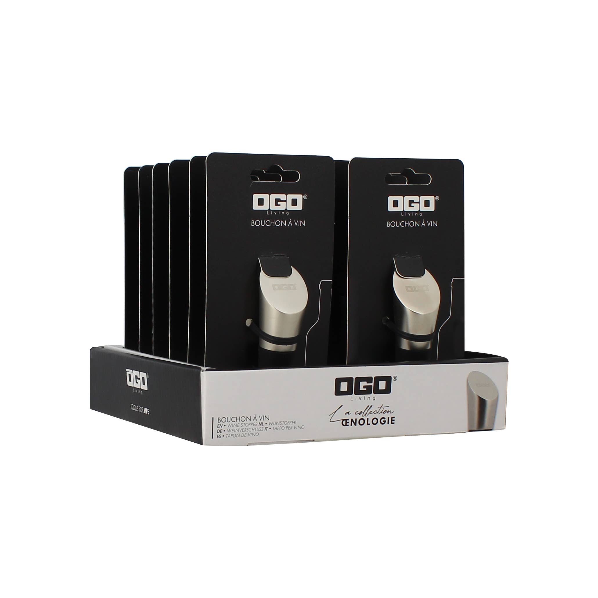 Ogo living - Wholesale Wine Stopper - Deluxe stainless steel wine cork3