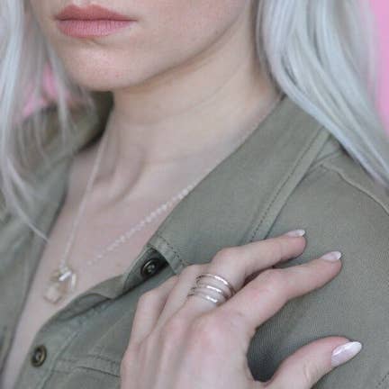 Fair Anita - Wholesale Band/Stacked Ring - Esperanza Sterling Ring2