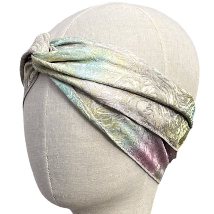 Flexy Twist Acuarela Lila | Diadema de tela reciclada para venta al por mayor de Mützenmafia