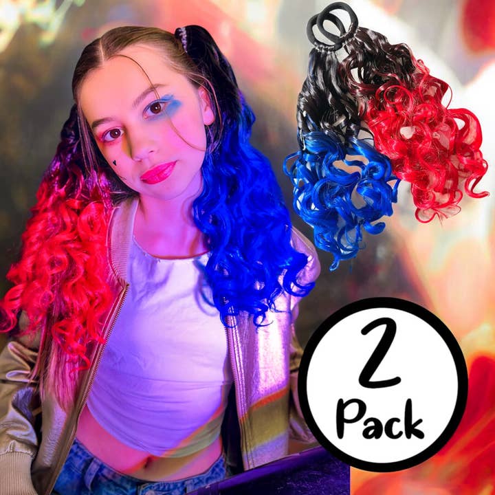 Magic Manes - Wholesale Hair Extensions - Harley Quinn Ponytail Set