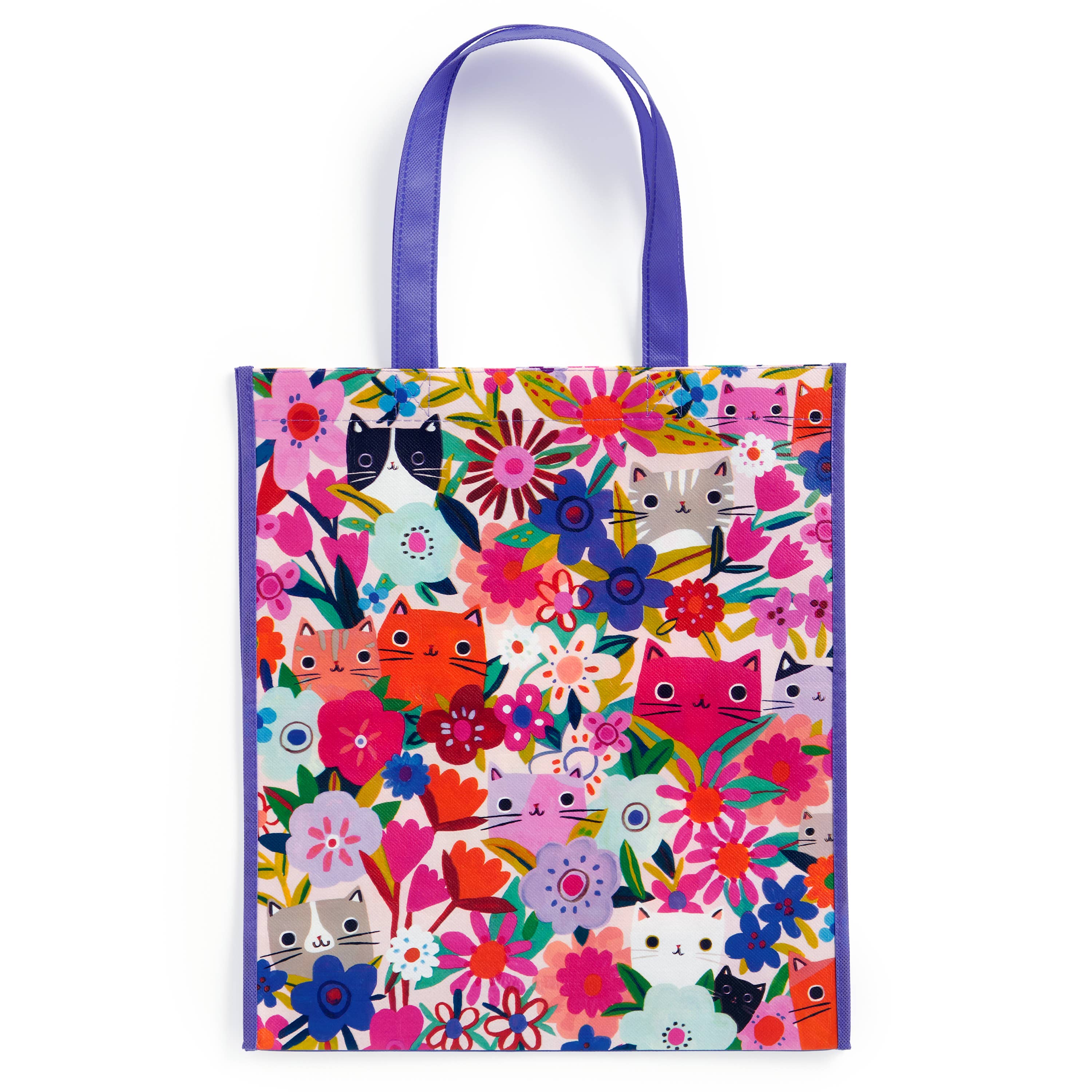 Chronicle Books - Wholesale Grocery/Shopping Bag - Blooming Cats Reusable Shopping Bag2
