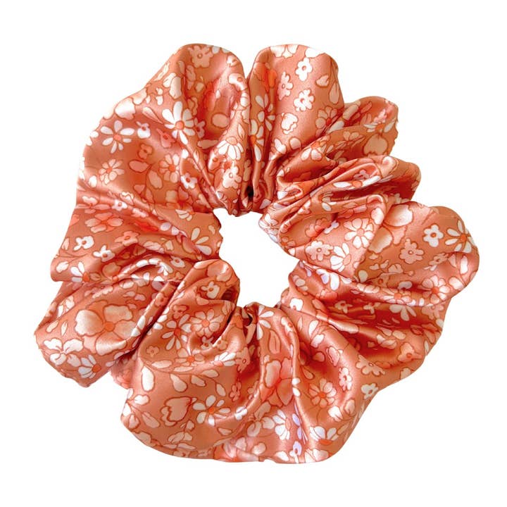 Beyond Scrunchies - Wholesale Scrunchie - Women's - FALL FLORALS - Mulberry Silk Scrunchie