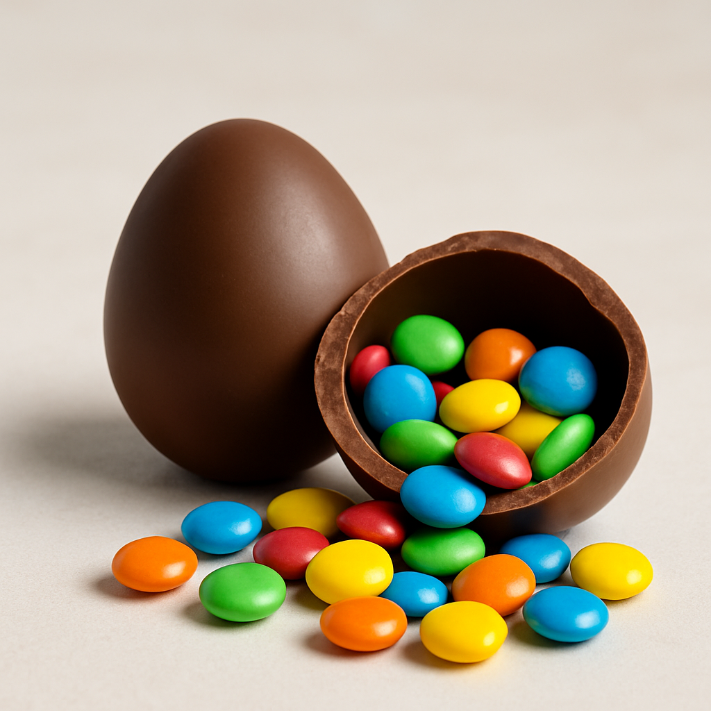 AYC Naturals - Wholesale Chocolate Covered Sweets - Easter Bunny Chocolate Filled Egg2