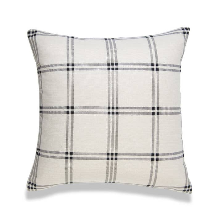 Hofdeco – wholesale Throw pillow cover – Modern Boho Throw Pillow Cover, Gray, Plaid, 20"1