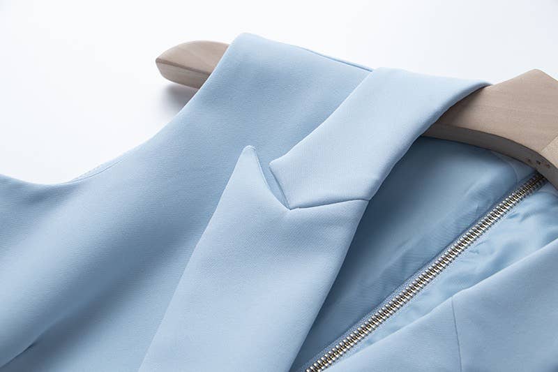 Productseeker - Wholesale Dress - Women's - DR008Y Fushcia Sleeveless Tie-Waist Suit Dress 30