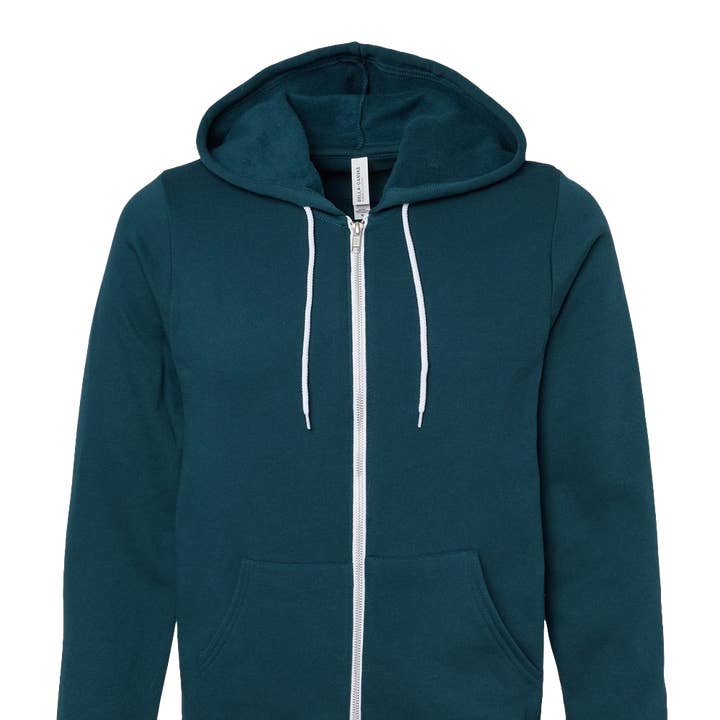 Custom Unisex Cascade Zip Hoodie for wholesale by Direction Apparel