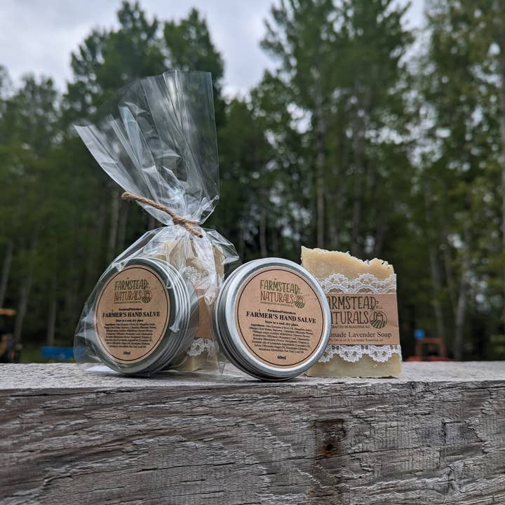 Farmstead Naturals - Wholesale Bath & Body Set - Soap & Salve Gift Pack - Bulk - Farmstead Naturals