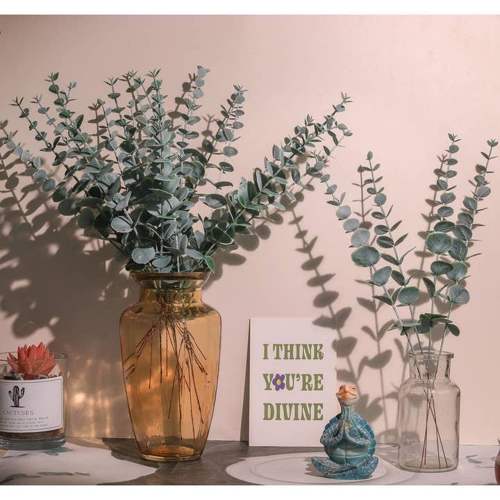 UniqueMartandHome - Wholesale Artificial plant - 24 PC Artificial Eucalyptus Stems for Home Decor8